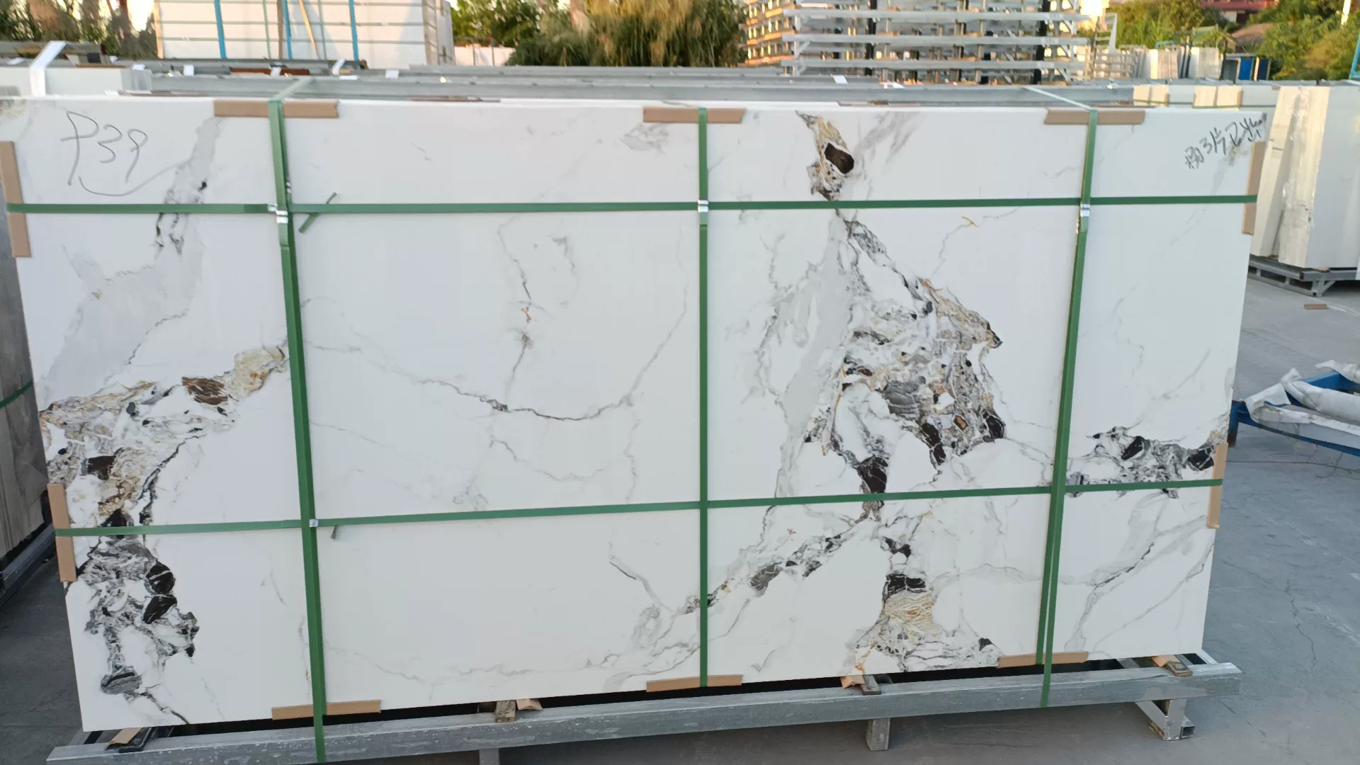 Glossy sintered stone slab 1200x2400x9mm