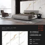 White sintered stone slab for wall or floor