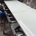 Stock pile of quartz slabs