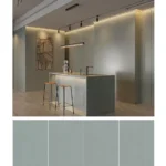 Sintered stone slab side view