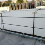 Sintered stone slab stock lot view