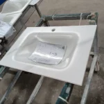 Sintered stone sink basin
