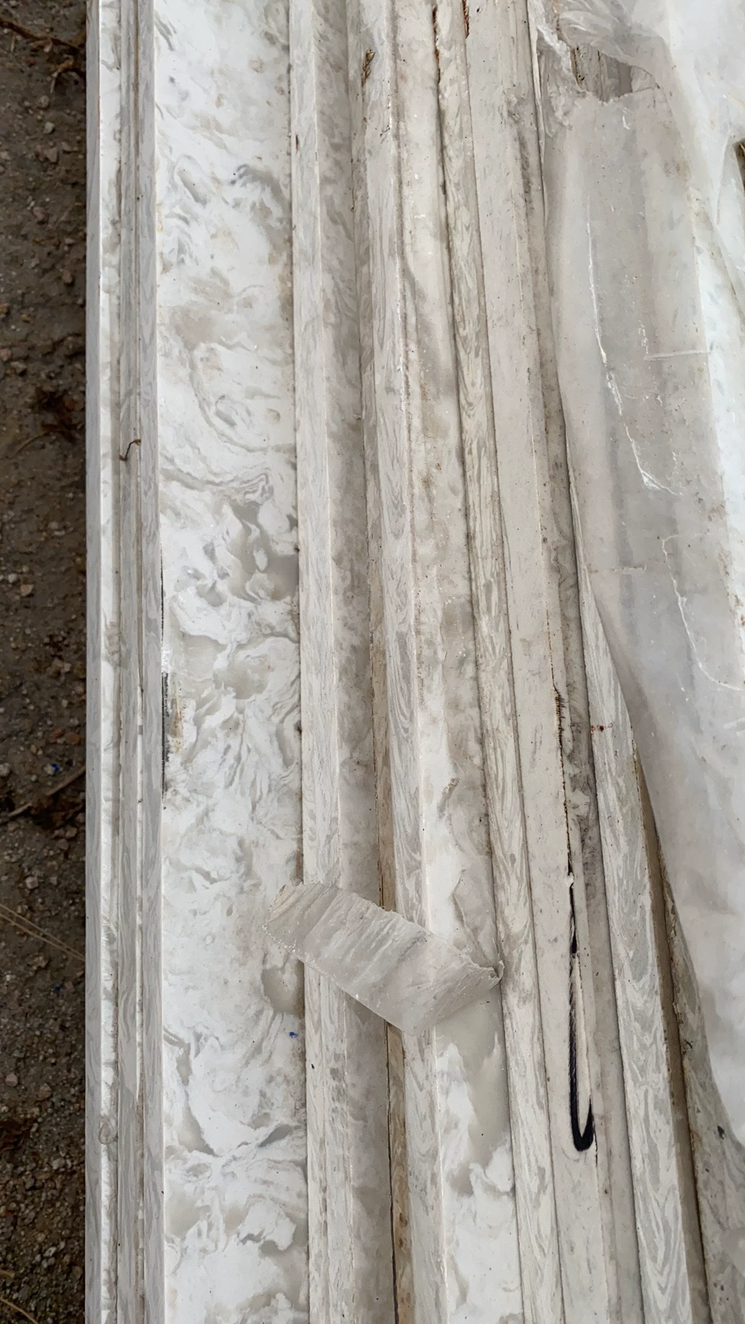 Quartz stone slab stock lot view 5