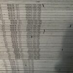 Gray quartz stone slab close-up