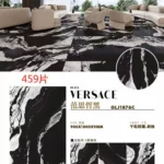 Stock lot view of white sintered stone slabs