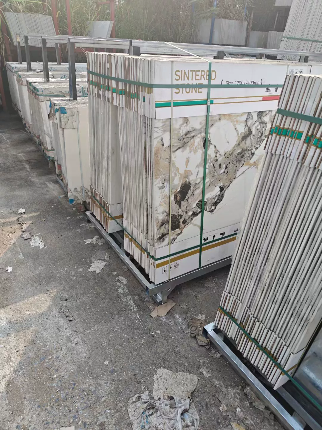 Sintered stone slab stock lot 1200x2400x9mm