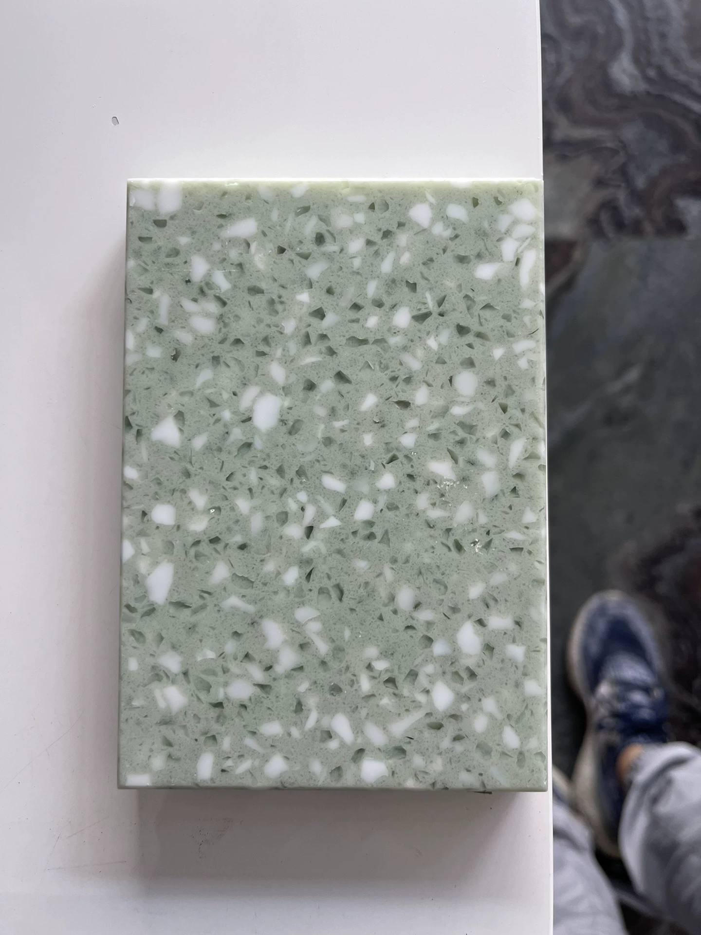Quartz slab stock lot - solid color sample
