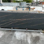 Matte finish slab close-up
