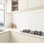 Cream white sintered stone slab, 800x2600x9 mm