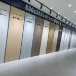 Pure white sintered stone slab, glossy finish, 800x2600mm