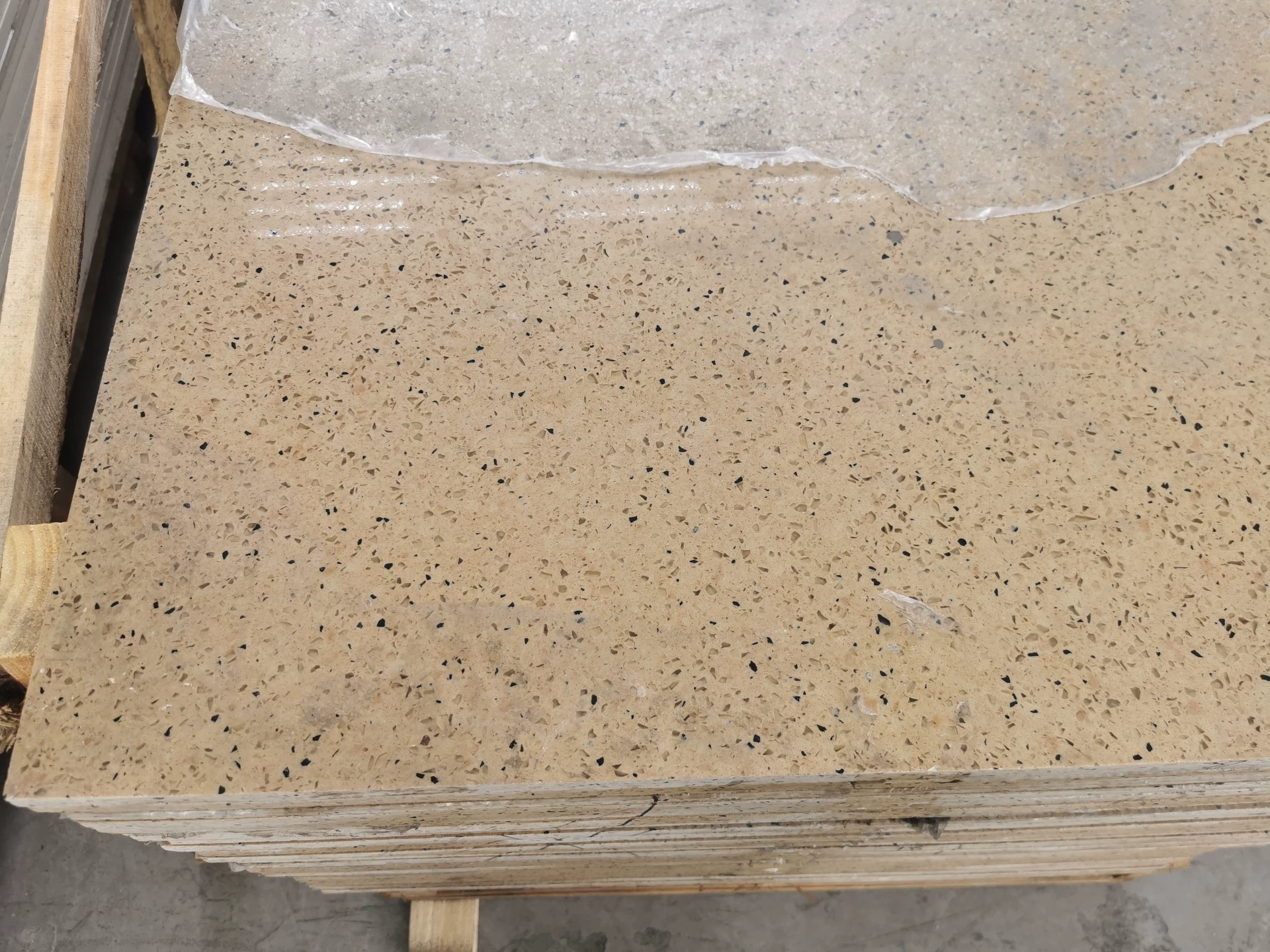 Quartz stone slab pattern