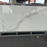 Slab surface detail pure white