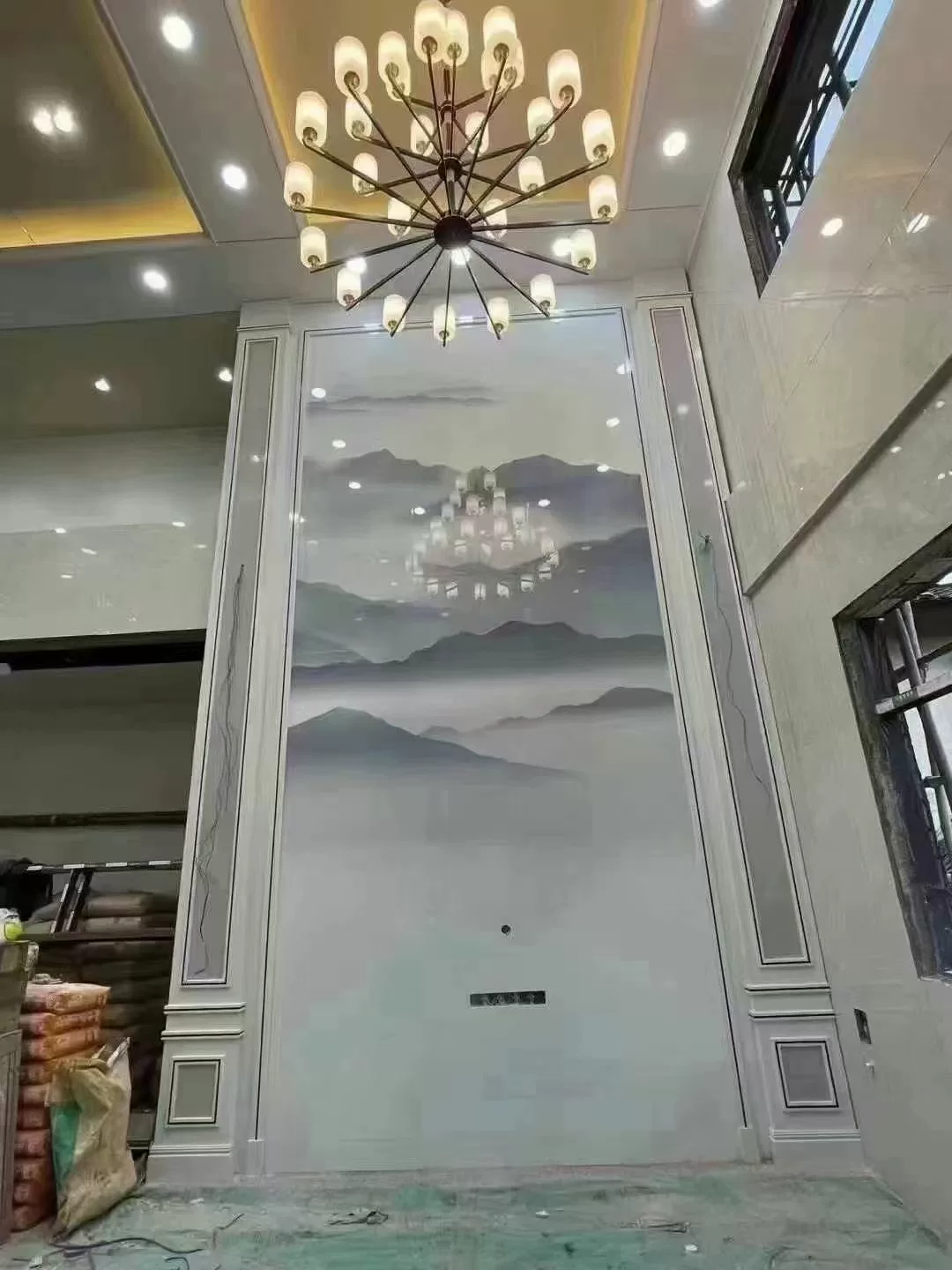 Living room feature wall example