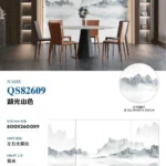 White sintered stone slab stack view