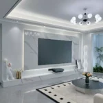 Custom sintered stone background wall panel example 5
