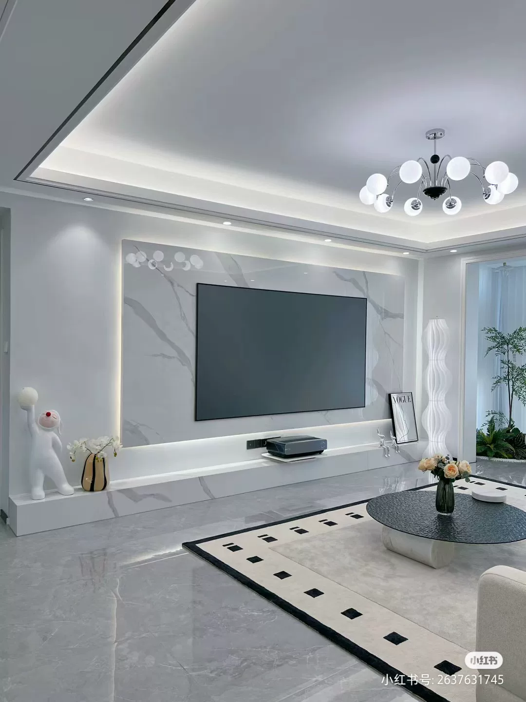 Custom sintered stone background wall panel example 5