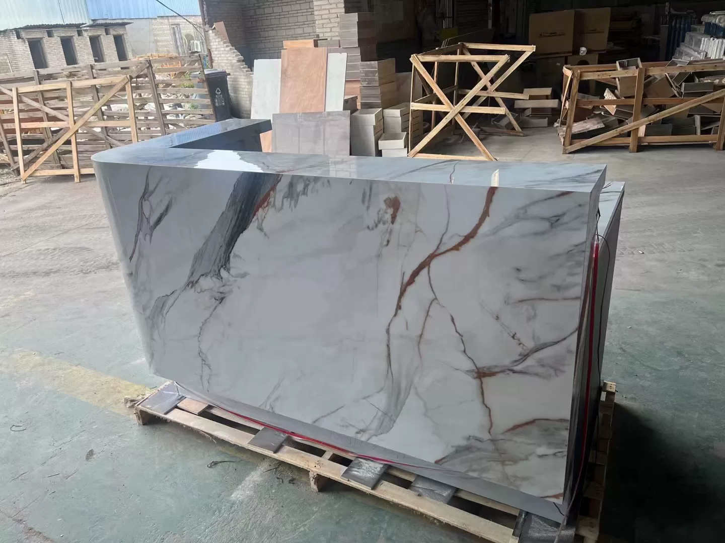 Sintered stone custom fabrication example 5