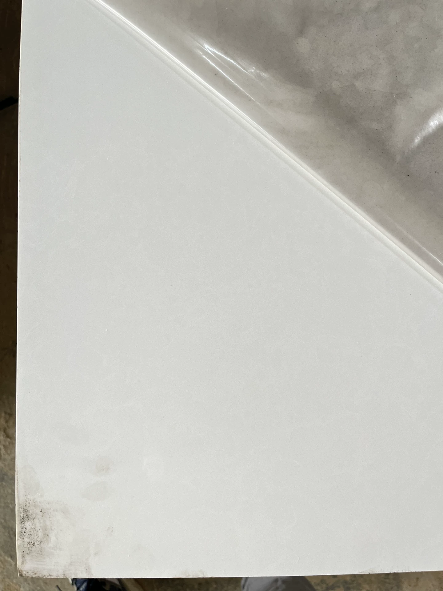 Quartz slab stock lot - solid color sample