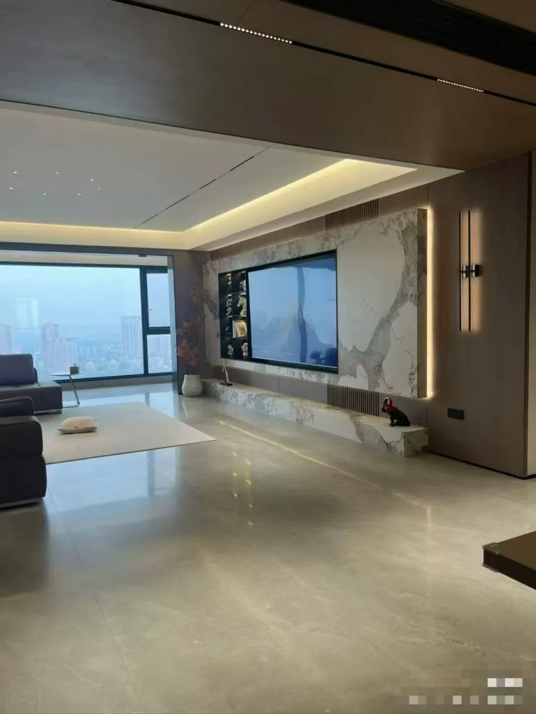 Sintered stone slab installation service example