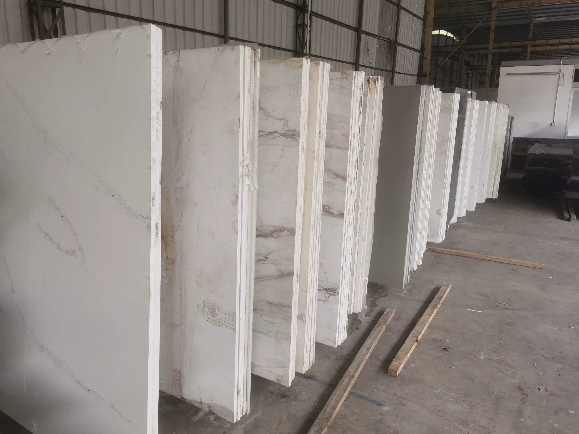 Quartz stone slab pattern sample 9