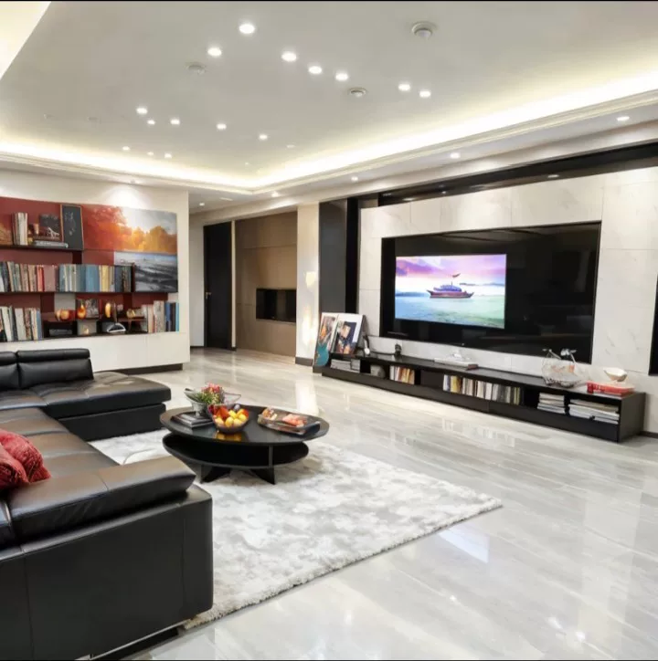 Sintered stone slab installation service example