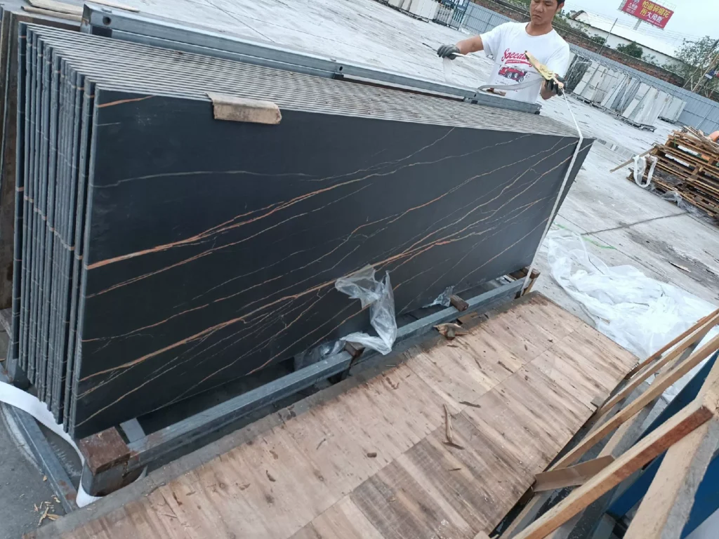 800x2600mm matte sintered stone slab stock view