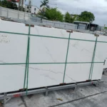 Fish Belly White sintered stone slab, matte finish