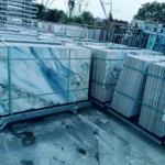 900x1800mm blue-white gradient sintered stone slab