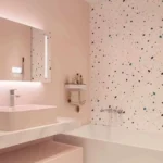 Rouge Powder sintered stone tile matte pink