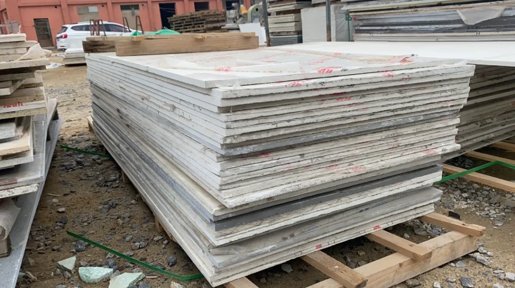 Quartz stone slab stock lot