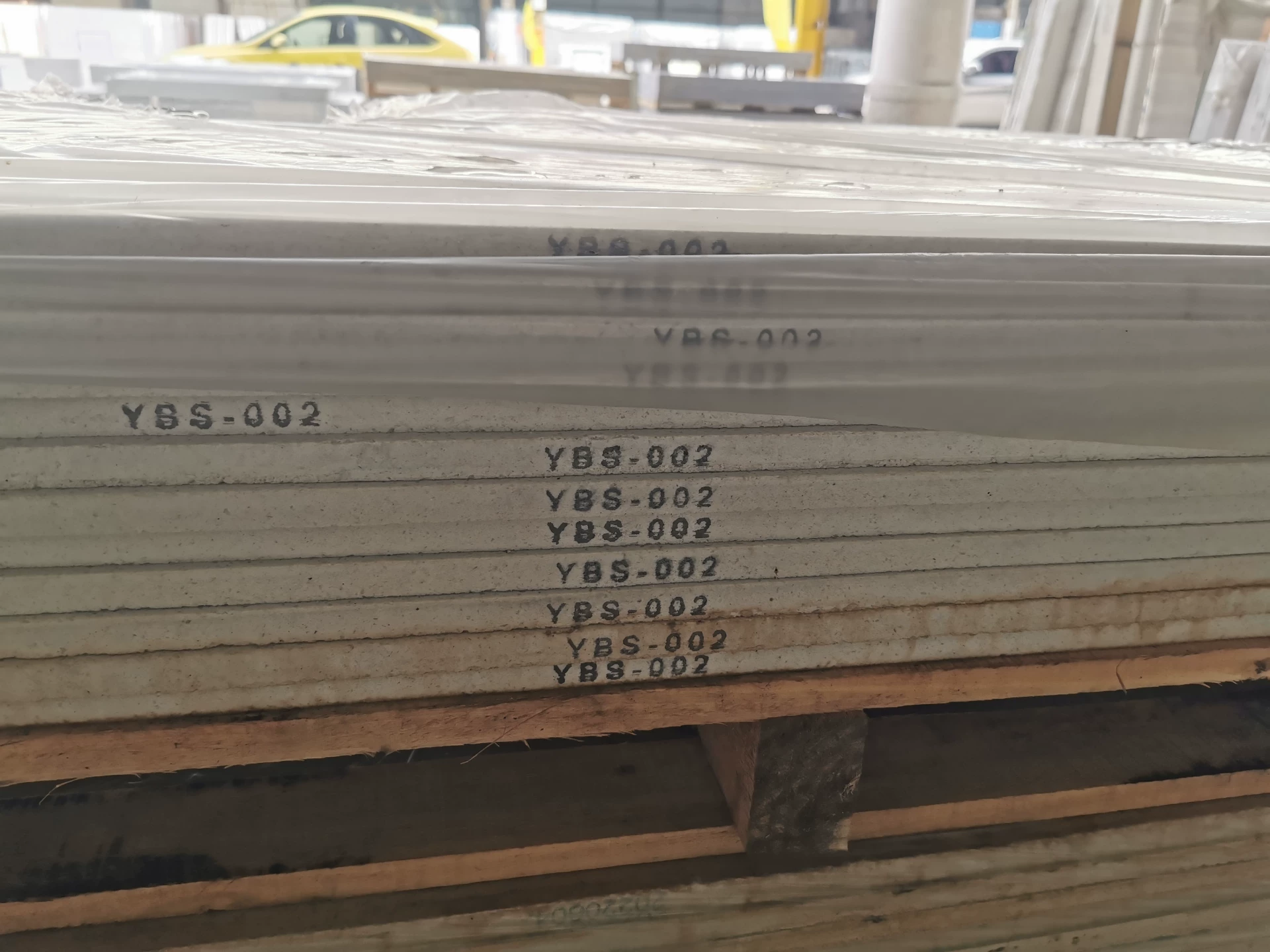 Quartz stone slab stock batch view