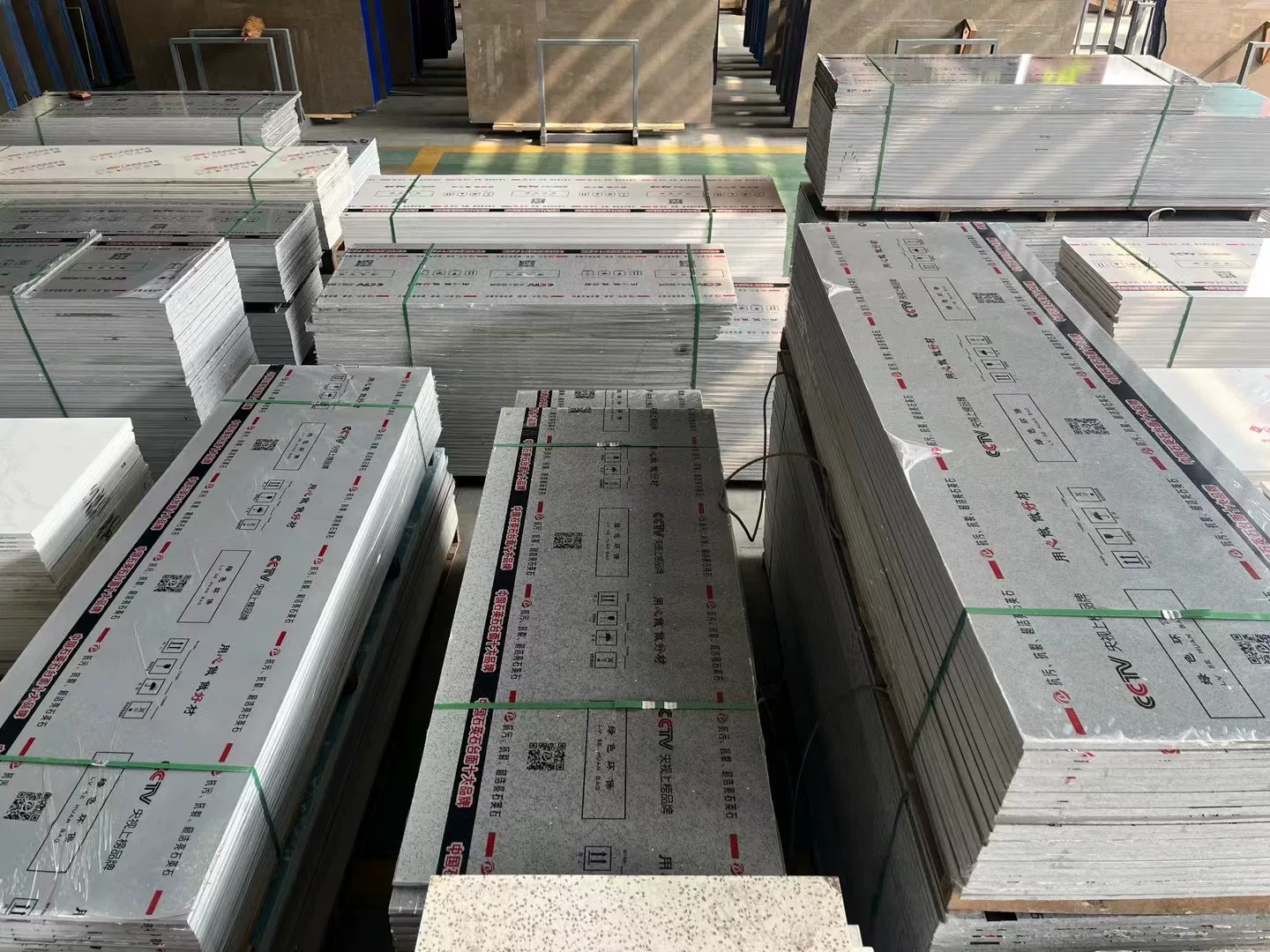 Quartz stone slab stock lot