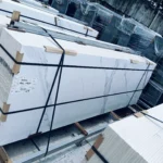Fish Belly White sintered stone slab, fine matte finish, 800x2600x9 mm