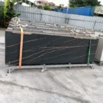 Sintered stone slab side view