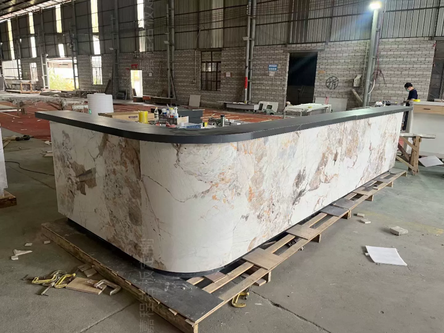 Sintered stone custom fabrication example 7