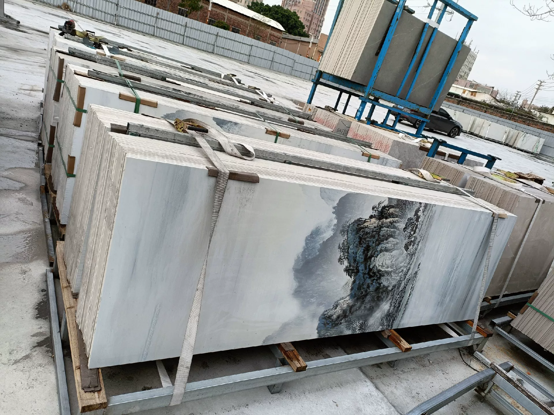 OCEANO sintered stone slab 800x2600mm landscape pattern view 5