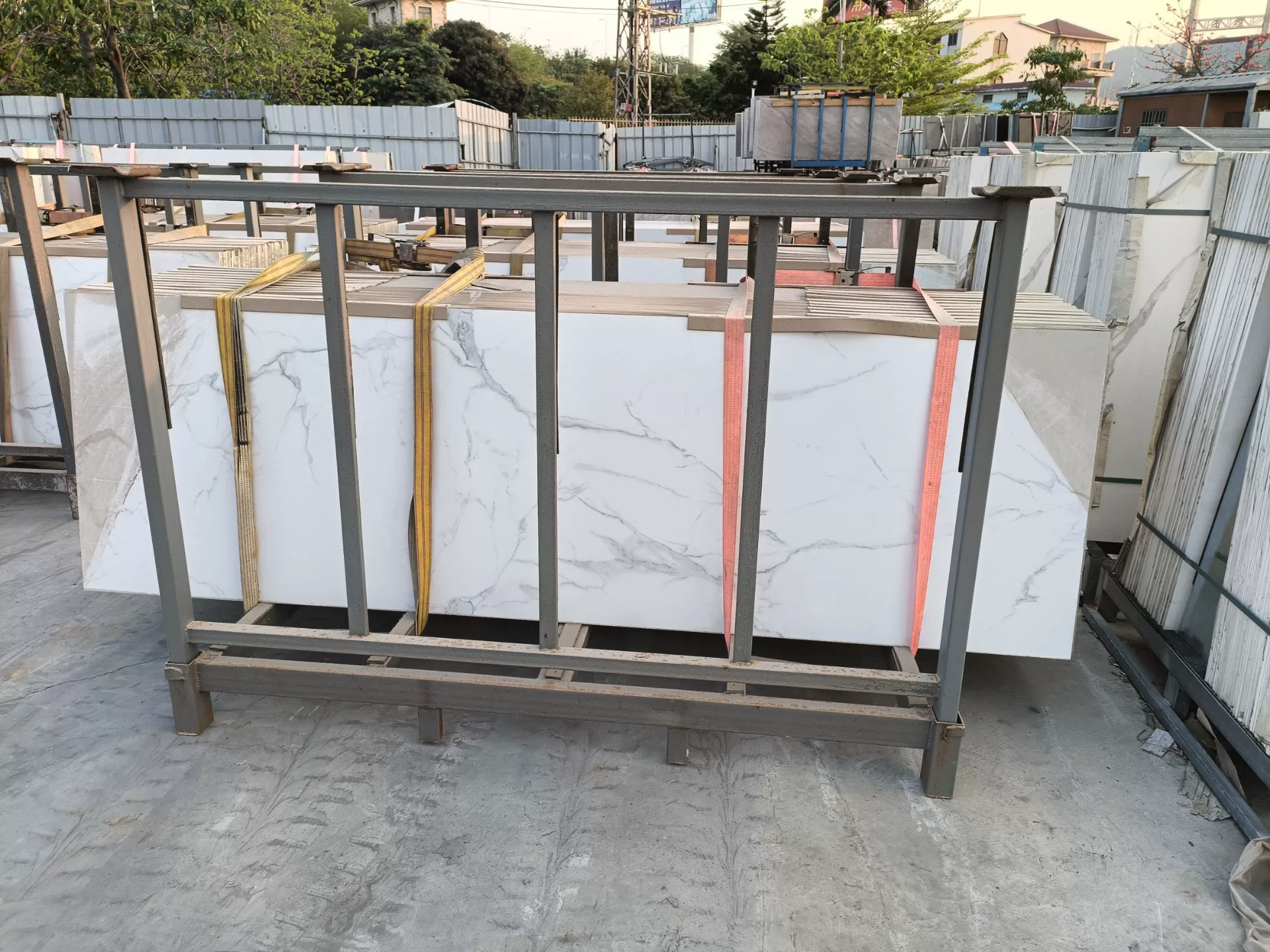 Slab in storage or handling