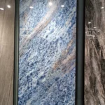 Sintered stone slab texture detail