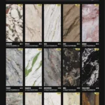 Sintered stone slab finish detail