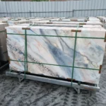 Sintered stone slab label or branding