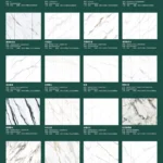Sintered stone slab edge view