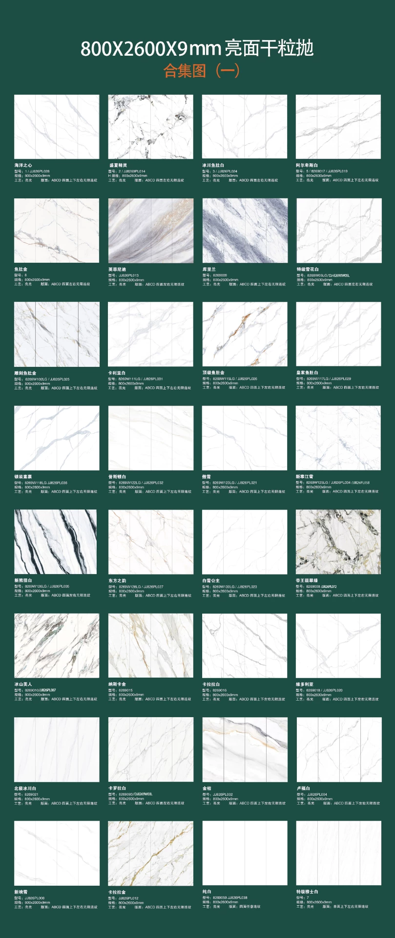 Sintered stone slab edge view