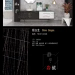 Sintered stone slab, black series