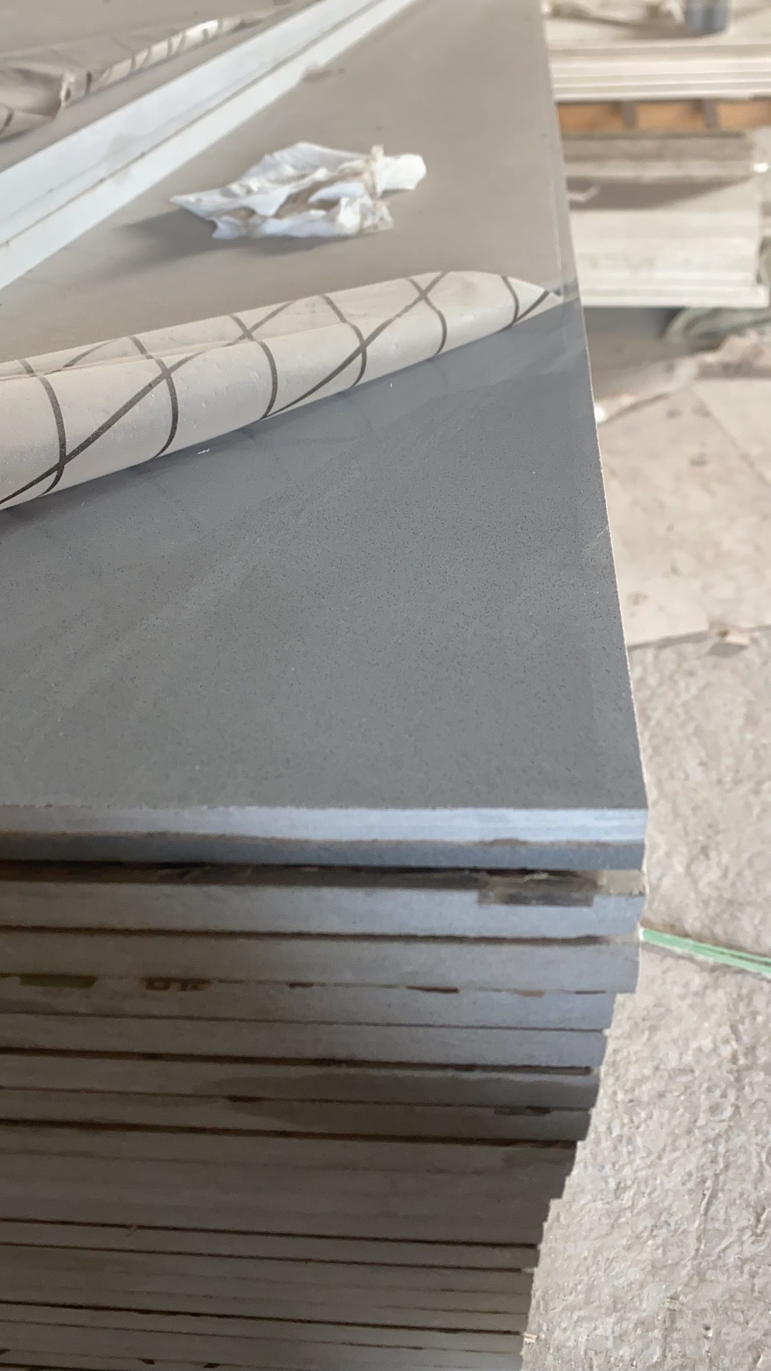 Quartz slab texture detail