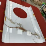 Sintered stone slab surface