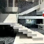 Sintered stone staircase fabrication example 5