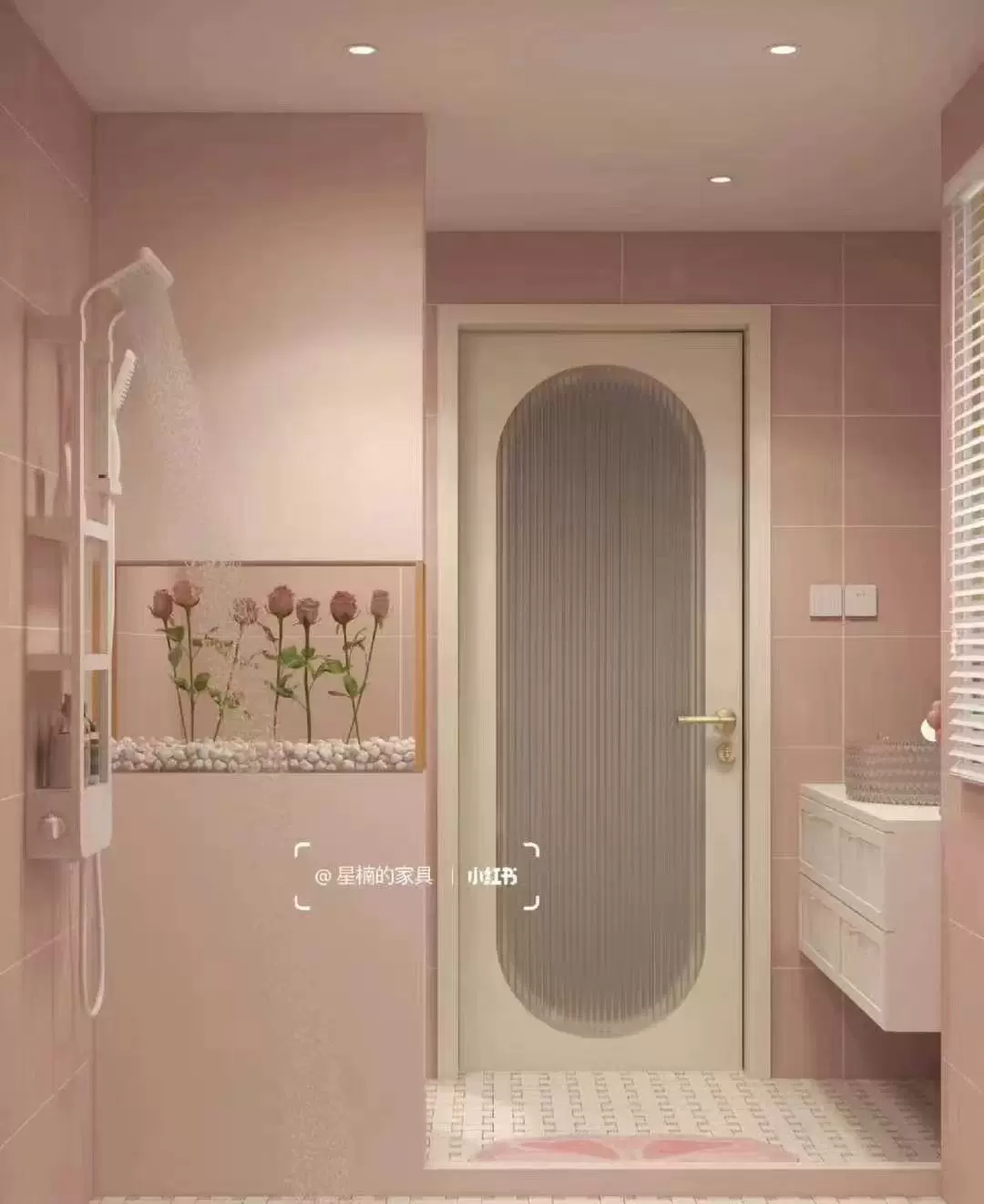 Rouge Powder sintered stone tile stock view