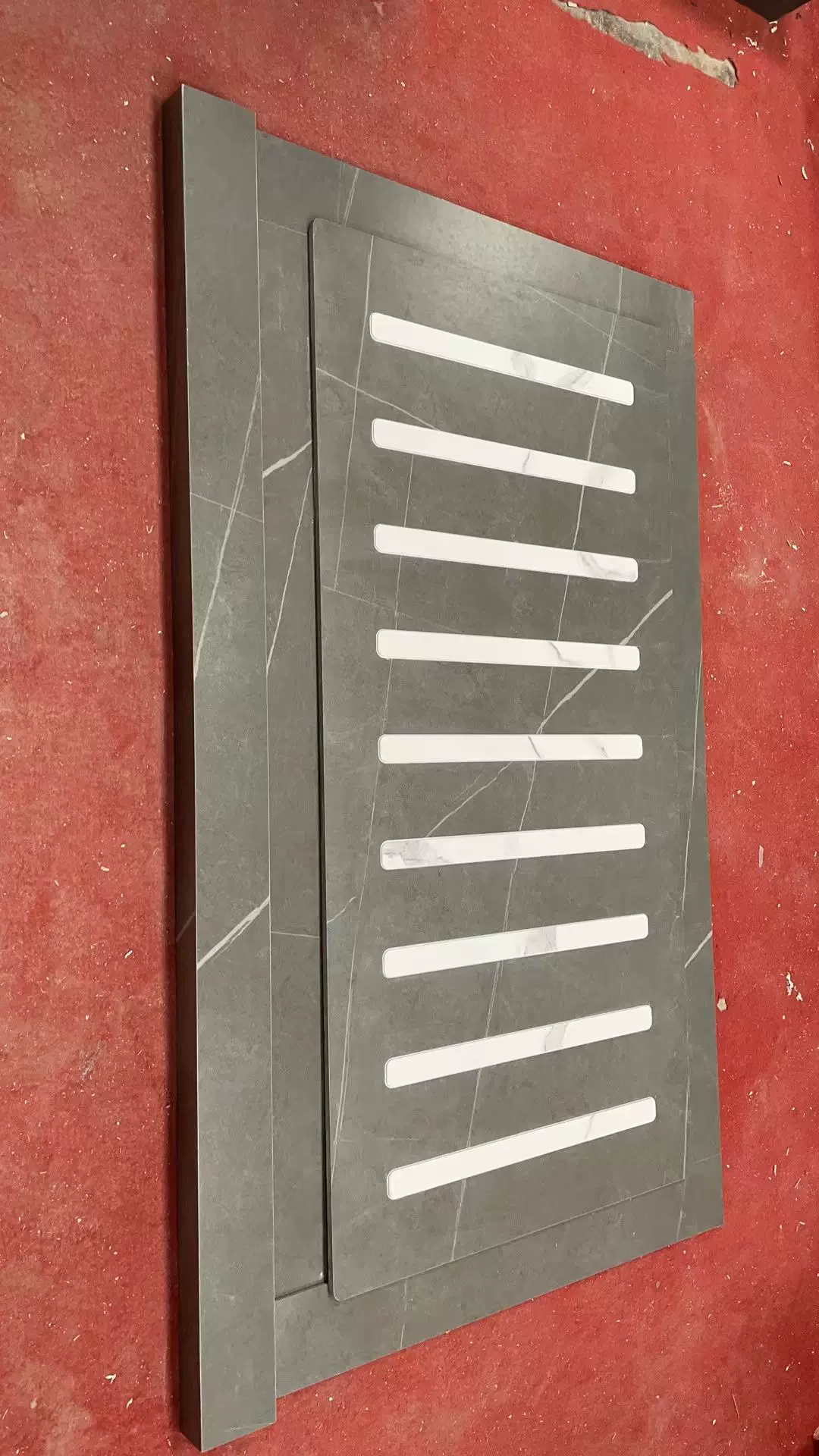 Sintered stone shower panel example