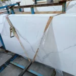 White stone-look slab, stock inventory