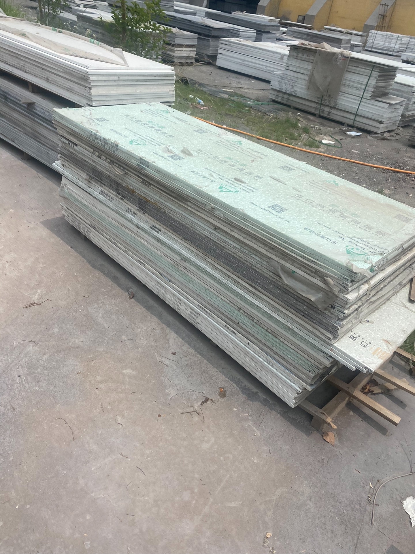 Quartz stone slab stock lot